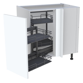 Meuble bas cuisine 1 porte H.87 cm x L. 80 cm - BSA105MCD - Blanc mat
