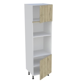 Colonne cuisine 2 portes H.216,6 cm x L. 60 cm - CFMO2P - Chêne doré