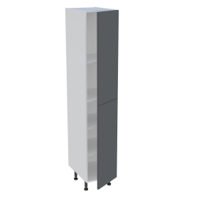 Colonne cuisine 2 portes H.216,6 cm x L. 40 cm - C2P401 - Gris ardoise mat