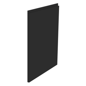 Kit façade meuble cuisine Noir Mat Sans Poignée 1 porte H. 71,7 cm L. 59,7 cm