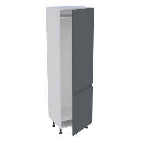 Colonne cuisine 2 portes H.216,6 cm x L. 60 cm - CFR2P602 - Gris ardoise mat sans poignee