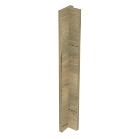 Kit fileur d'angle droit meuble cuisine CHÊNE STRUCTURÉ - H. 71.7 cm