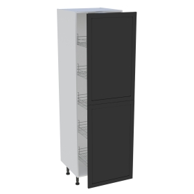 Colonne cuisine 2 portes H.216,6 cm x L. 60 cm - C2P601EX - Noir cadre