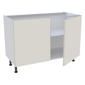 Meuble bas cuisine 2 portes H.87 cm x L. 120 cm - Lin mat