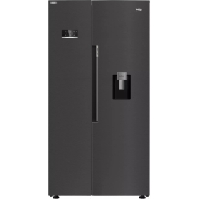 Réfrigérateur américain noir largeur 91 cm