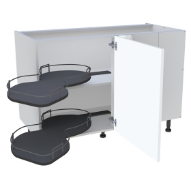 Meuble bas cuisine 1 porte H.87 cm x L. 120 cm - BSA120D - Blanc mat