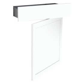 Kit façade meuble cuisine Blanc Cadre 1 porte, 1 tiroir H. 71,7 cm L. 59,7 cm