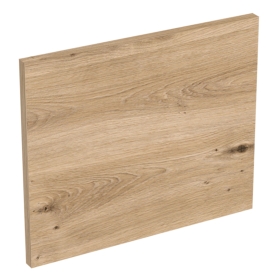 Coté de remplacement meuble haut cuisine faible hauteur CHÊNE NATUREL SANS POIGNÉE - H. 28.8 cm