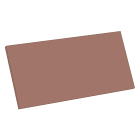 Kit façade meuble cuisine Terracotta Mat 1 porte H. 28,5 cm L. 59,7 cm