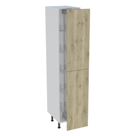 Colonne cuisine 2 portes H.216,6 cm x L. 40 cm - C2P401EX - Chêne doré