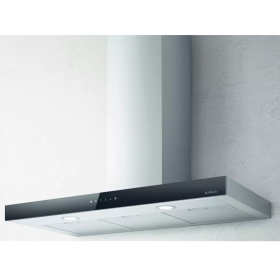 Hotte box 90 cm inox et noir