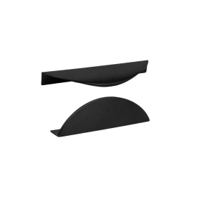 Poignée profilée arc noire mat - L. 14,,5 cm