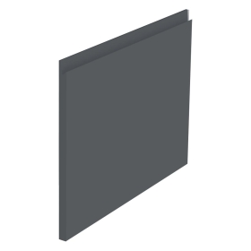 Kit façade meuble cuisine Gris Ardoise Mat Sans Poignée 1 porte H. 42,9 cm L. 59,7 cm