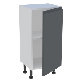 Meuble bas cuisine 1 porte H.87 cm x L. 40 cm x P. 36,9 cm - Gris ardoise mat sans poignee