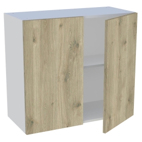 Meuble haut cuisine 2 portes H. 72 cm x L. 80 cm - Chêne doré