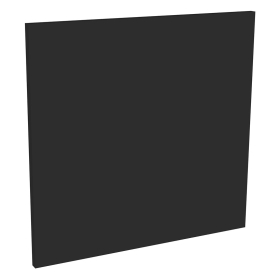 Kit façade 1 porte lave-vaisselle semi-intégrable Noir Mat 1 porte H. 57,3 cm L. 59,7 cm