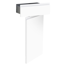 Kit façade meuble cuisine Blanc Mat Sans Poignée 1 porte, 1 tiroir H. 71,7 cm L. 39,7 cm