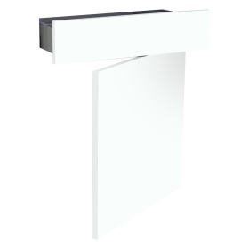Kit façade meuble cuisine Blanc Chaud Mat 1 porte, 1 tiroir H. 71,7 cm L. 59,7 cm