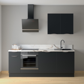 Cuisine complète Noir mat 220cm