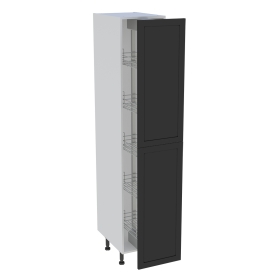 Colonne cuisine 2 portes H.216,6 cm x L. 40 cm - C2P401EX - Noir cadre