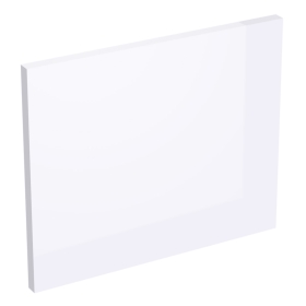 Coté de remplacement meuble haut cuisine faible hauteur BLANC BRILLANT - H. 28.8 cm