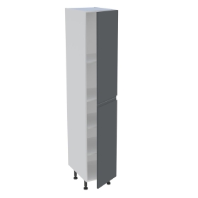 Colonne cuisine 2 portes H.216,6 cm x L. 40 cm - C2P401 - Gris ardoise mat sans poignee