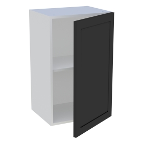 Meuble haut cuisine 1 porte H.72 cm x L. 45 cm - Noir cadre