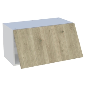 Meuble haut cuisine 1 porte relevante H.43,2 cm x L. 80 cm - Chêne doré