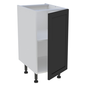 Meuble bas cuisine 1 porte H.87 cm x L. 40 cm - Noir cadre
