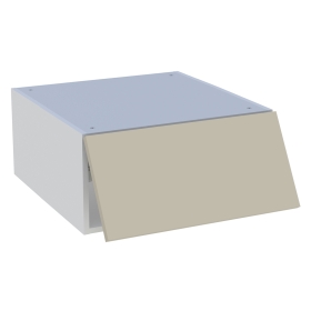 Meuble haut cuisine 1 porte relevante H. 28,8 cm x L. 60 cm - Beige mat