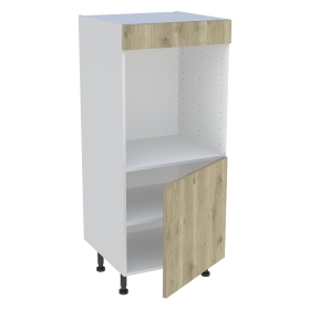 Demi colonne cuisine 1 porte H.129,6 cm x L. 60 cm - Chêne doré
