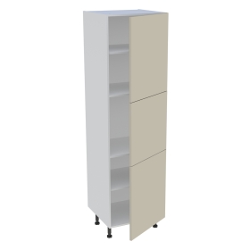 Colonne cuisine 3 portes H. 216,6 cm x L. 60 cm - Beige mat