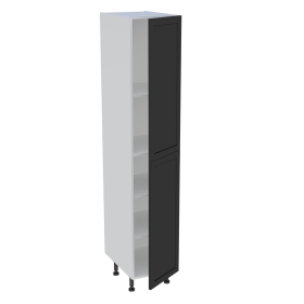 Colonne cuisine 2 portes H.216,6 cm x L. 40 cm - C2P401 - Noir cadre