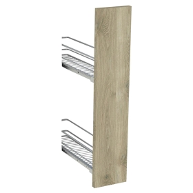 Kit façade meuble cuisine Chêne Doré 1 porte H. 71,7 cm L. 14,7 cm