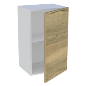 Meuble haut cuisine 1 porte H.72 cm x L. 45 cm - Chêne structuré