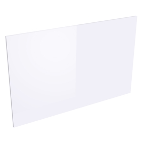 Coté de remplacement ilot pour meubles bas dos à dos BLANC BRILLANT - H. 72 cm