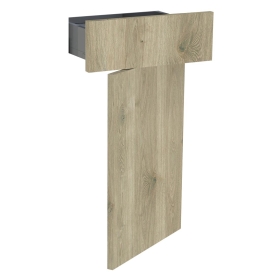 Kit façade meuble cuisine Chêne Doré 1 porte, 1 tiroir H. 71,7 cm L. 39,7 cm