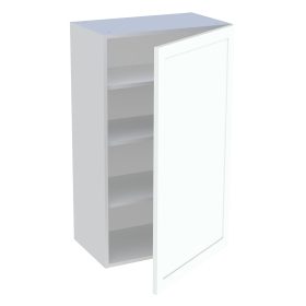 Meuble haut cuisine 1 porte H.100,8 cm x L. 60 cm - Blanc cadre