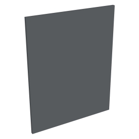 Coté de remplacement meuble bas cuisine GRIS ARDOISE MAT - H. 72 cm