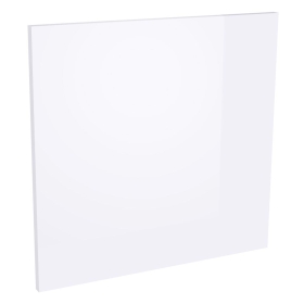 Kit façade 1 porte lave-vaisselle semi-intégrable Blanc Brillant 1 porte H. 57,3 cm L. 59,7 cm