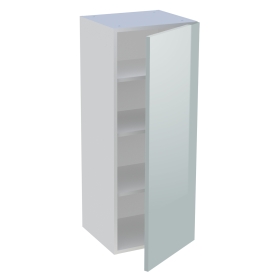 Meuble haut cuisine 1 porte H.100,8 cm x L. 40 cm - Gris cendre brillant