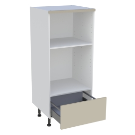 Demi colonne cuisine 1 casserolier H. 129,6 cm x L. 60 cm - Beige mat