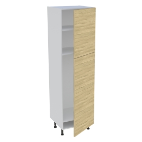 Colonne cuisine 2 portes H.216,6 cm x L. 60 cm - CFR2P601 - Chêne clair