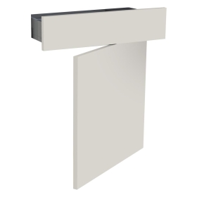 Kit façade meuble cuisine Lin Mat 1 porte, 1 tiroir H. 71,7 cm L. 59,7 cm