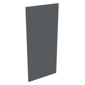 Coté de remplacement demi-colonne cuisine GRIS ARDOISE MAT - H. 129.6 cm