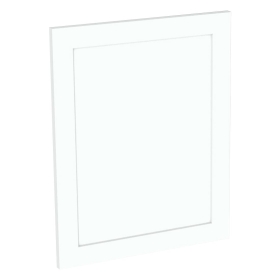 Kit façade meuble cuisine Blanc Cadre 1 porte H. 57,3 cm L. 59,7 cm