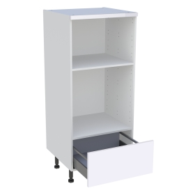 Demi colonne cuisine 1 casserolier H.129,6 cm x L. 60 cm - Blanc brillant