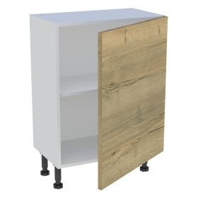 Meuble bas cuisine 1 porte H.87 cm x L. 60 cm x P. 36,9 cm - Chêne structuré