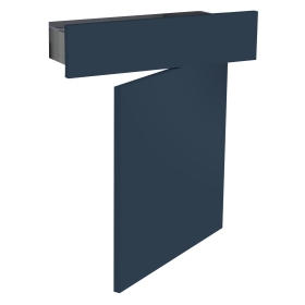 Kit façade meuble cuisine Bleu Nuit Mat 1 porte, 1 tiroir H. 71,7 cm L. 59,7 cm