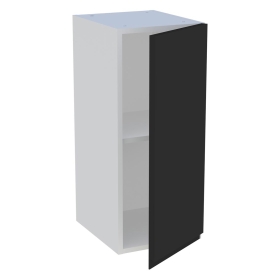 Meuble haut cuisine 1 porte H.72 cm x L. 30 cm - Noir mat sans poignée